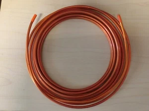 New Copper Tubing 1/4" OD 3/16" ID 24 Ft, Tube Wall: 1/32" - Picture 1 of 4