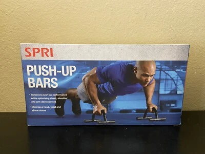 New SPRI Push Up Bars Stand Exercise Gym Workout - Image 1 of 4