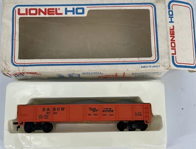 LIONEL Rio Grande D&RGW 8730 GONDOLA CAR Box HO scale - Image 1 of 4