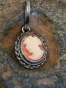 GENNARO BORRIELLO HANDGESCHNITZTE ITALIENISCHE KAMEE 925 Sterlingsilber KOSTENLOSER VERSAND  - Bild 1 von 11