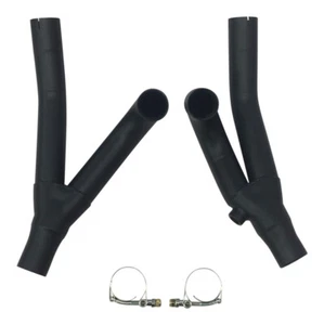 Yamaha 2009-2020 VMAX VMX17 Gen 2 Stealth Exhaust Mid Pipes Black Ceramic Coated - Picture 1 of 1
