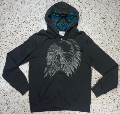 Denim & Supply Ralph Lauren Men's Rare Vintage Indian Chief Hoodie Size Large - Image 1 of 4