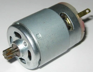 6V DC RS-380S Hobby Motor w/ 6 Tooth Metal Gear - 11,000 RPM - 2.3 mm Shaft Dia. - Picture 1 of 5