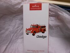 Hallmark Keepsake "1956 Dodge Fire Engine Fire Brigade" 2023 Light Ornament USED