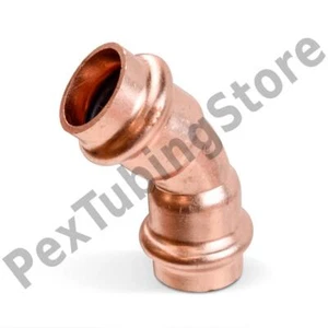 1/2" Press Copper 45° Elbow - Picture 1 of 1
