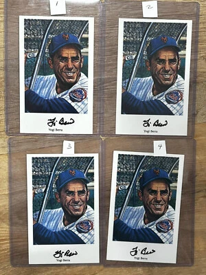 Yogi Berra SIGNED PC Ron Lewis Oil Painting 1994 NY Mets 1969 25th WS Champ - Image 1 of 2