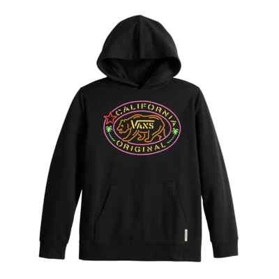 Vans Boy's (kids) Black Multi Original Sign Graphic Fleece Hoodie - Sizes M/L - Image 1 of 2