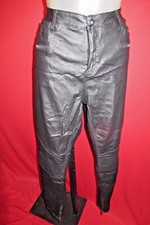 ~~CHLOE Black Coated Skinny Denim Jeans Pants Sz 14 Zippered Hem~~