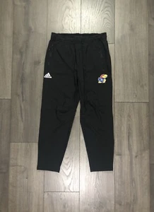 Adidas NCAA Kansas Jayhawks Black Woven Pants Men's Size Medium New FM7745 - Picture 1 of 5