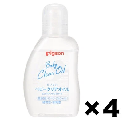 Paquete de 4 paquetes de aceite hidratante para bebé pigeon Baby 80 ml hecho en Japón Foto 1 de 3
