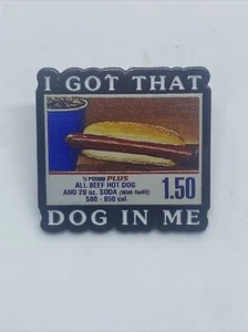 Costco Hot Dog Metal Enamel Pin Costco Hot Dog Sign Enamel Lapel Pin Food Court - Picture 1 of 3