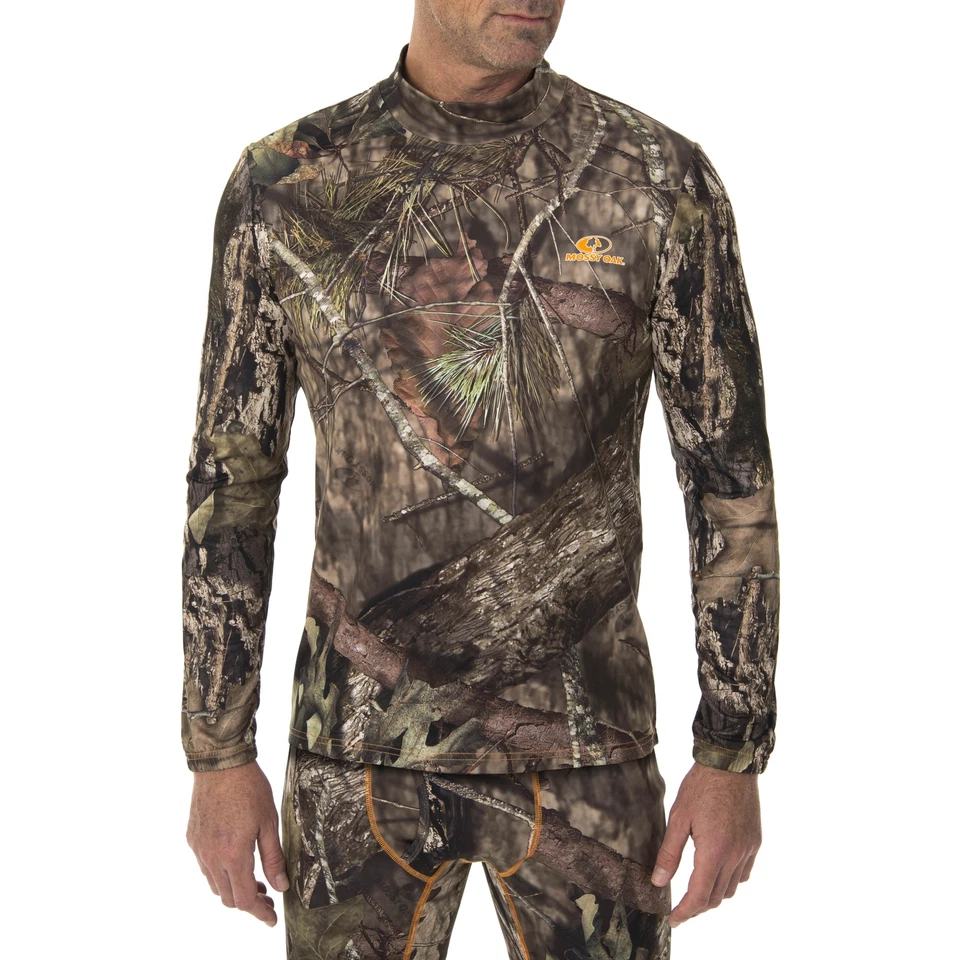 Mossy Oak Men’s Ultimate Camo Cold Gear Fitted Baselayer Size M (38-40)  --A14-- - Image 1 of 4