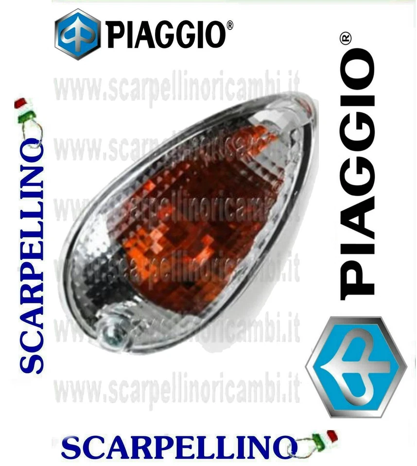 FRECCIA ANTERIORE SX TRASPARENTE LIBERTY -DIRECTIONAL INDICATOR- PIAGGIO 582092 - Immagine 1 di 1