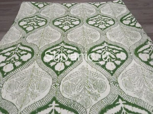 Indian Handmade Twin/Queen Cotton Kantha Quilt Hand Block Print Throw Bedspread - Picture 1 of 6