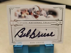 2007 National Treasures Playoff Bob Griese Auto /100 T9385 - Picture 1 of 6