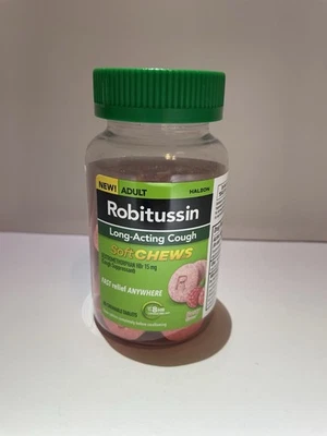 Mastigações macias para alívio da tosse Robitussin, bagas, 20 CT - Expira em 12/2025 - Imagem 1 de 4