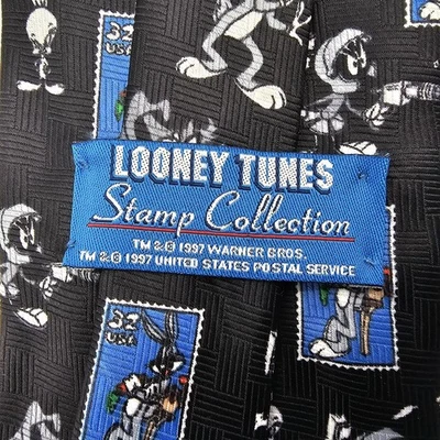 Looney Tunes 邮票收藏 美国邮政领带 Buggs 兔子 Sylvester Tweety Taz 1997 — 第 1/4 张图片