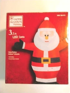2er Set 3ft Schneemann mit Geschenkbox beleuchtet Weihnachten aufblasbar Zuhause Urlaub - Bild 1 von 3