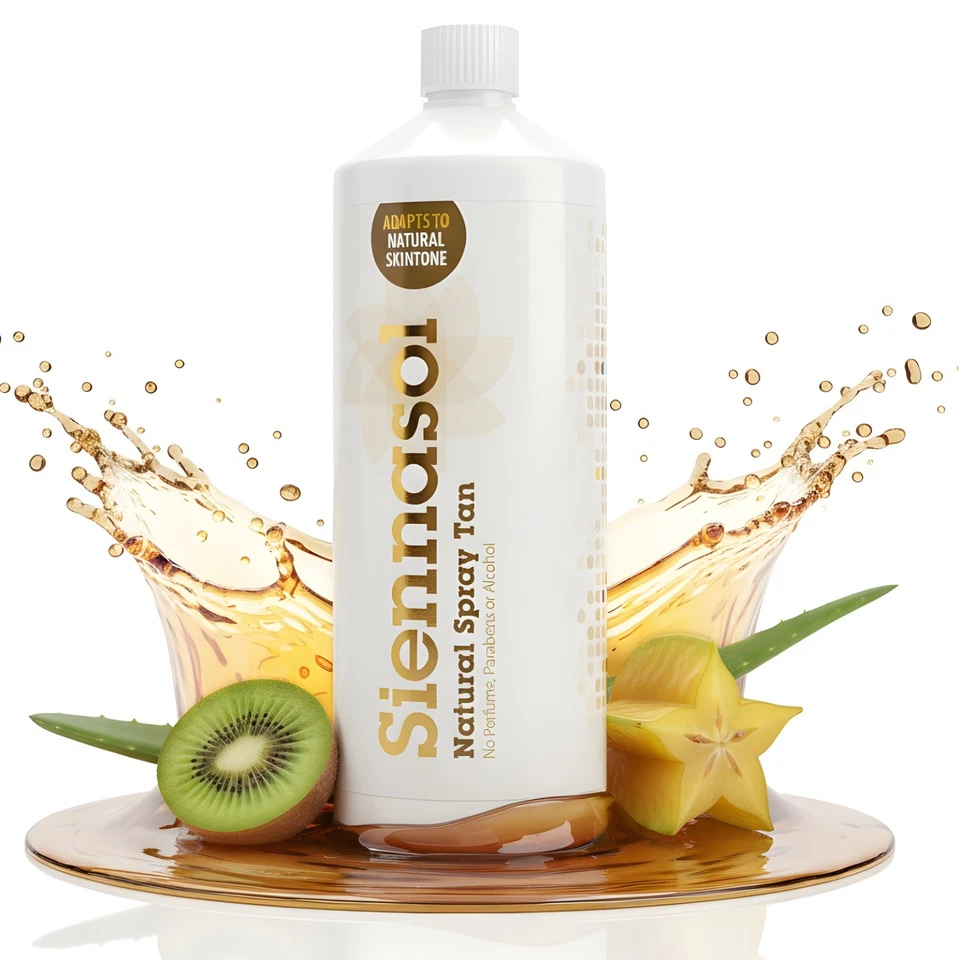 Siennasol Alcohol & Paraben Free Spray Tan Solution, 1 Litre, Natural (10% DHA) - Image 1 of 1