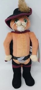 Vintage 2004 Nanco Shrek 2 Stiefelkater 12 Zoll Plüsch mit Etikett - Bild 1 von 11