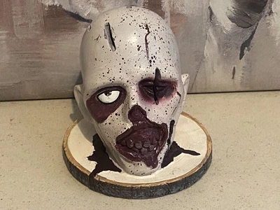 SyangKaitian Novelty Horror Kitchen Knife Holder 7pcs Block Creepy Skull Gothic - Image 1 of 4