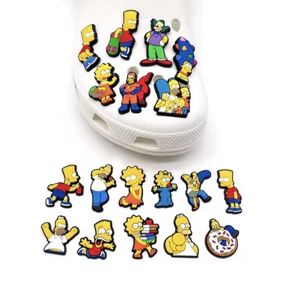 18 Die Simpsons Shoes Charms Sandale Accessories Clog Schuhanhänger Schuhschmuck - Bild 1 von 3