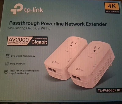 TP-Link | AV2000 TL-PA9020P Kit | Passthrough Powerline Network Extender - Image 1 of 4
