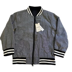 NWT Sovereign Code Reversible Bomber Jacket Black Oxford Kids XL - Picture 1 of 8