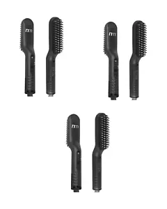 (3 Pack) NewmenPro Heated Beard Brush Straightener Professional Grooming Tool - Picture 1 of 2