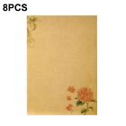 8 Pieces Antique Colored Printed Writing Paper Writing Stationery Papers