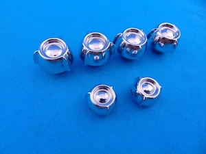 1958 Oldsmobile Olds Dash Knobs NOS Chrome Super Nice Lot of 6 Rocket 88 98 - Picture 1 of 24