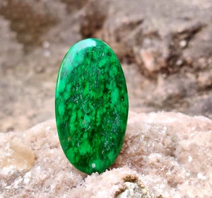 Natural Maw Sit Sit Jade Cab High Chromium Jadeite Jade-Albite Gemstone 16.40Cts - Picture 1 of 9