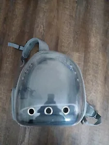 Transparent Cat Backpack Carrier Pet Dog Backpack for Hiking Travel - Picture 1 of 2