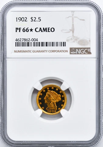 1902 LIBERTY HEAD $2.5 NGC PR 66 CAM Cover
