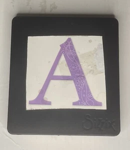 Sizzix Bigz Alfabeto Mayúsculas Die Sassy Serif Letra A - GRANDE 4" - Imagen 1 de 3