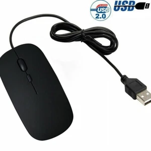 Wired USB 2.0 Optical Scroll Wheel Mouse for PC Laptop Notebook Desktop 1600 Dpi - Picture 1 of 2