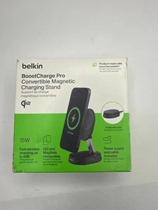 Belkin BoostCharge Pro QI2 15W Magnetic Wireless Charging Stand for iPhone 16 15 - Picture 1 of 8
