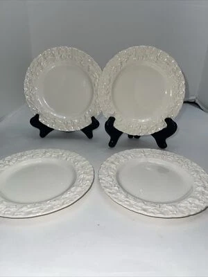 Wedgwood Queensware Creme em Relevo/Pão Casca Creme, Conjunto de Prato Aperitivo/4 - Imagem 1 de 4