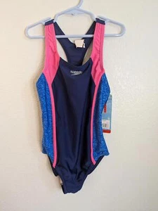 Speedo racerback sport Swimsuit. Size 10. Girls. New with tags - Picture 1 of 3