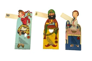 Vintage Lucky Strike Cigarette Bridge Tally Place Cards World Paper Dolls - Picture 1 of 7