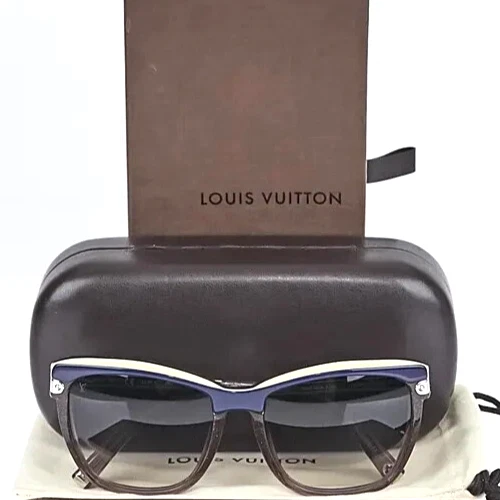 LOUIS VUITTON Z0601W 92N PÚRPURA BRILLANTE CON LENTES DEGRADADAS GRISES GAFAS 55-17 Foto 1 de 4