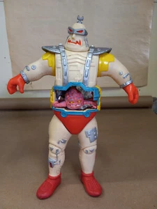 1991 Playmates Ninja Turtle TMNT Krang Android Body Action Figure Toy +Brain 11" - Picture 1 of 7