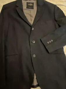 RODD & GUNN mens navy blue sport coat suit jacket blazer Woven in Italy XL - Picture 1 of 7
