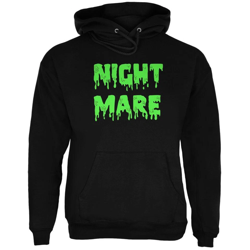 Sudadera con Capucha Halloween Pesadilla Terror Slime Goteo Texto Para Hombre Foto 1 de 1