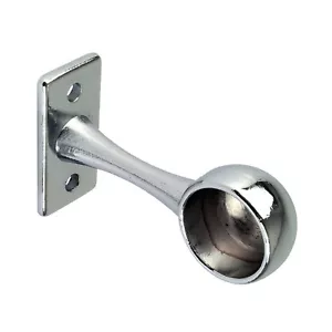 Rail End Brackets for Wardrobes Clothes Hanging Rail Bracket for 19mm Rail - Picture 1 of 1