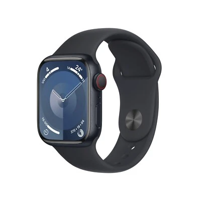 Apple Watch Series 9 (GPS) - 41mm - Mitternacht - Sportband S/M - NEU&OVP - Bild 1 von 4