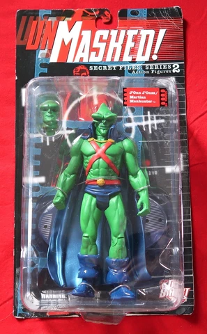 DC Direct Unmasked Martian Manhunter Figure ***Box Issues See Pics*** Cover