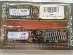 OCZ 2 GB Arbeitsspeicher DDR2-RAM PC2 NEU 2x1GB KIT - Bild 1 von 3