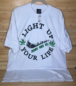 Tee SHIRT LIGHT UP YOUR LIFE WEED SHIRT SIZE 2XL ON A PRO TAG USA MADE - Picture 1 of 2