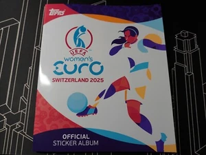 Topps Women’s Euro EM Switzerland 2025⚽Sammelmappe/Album leer + 6 Random Sticker - Bild 1 von 2